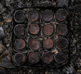 Feuerwerksabfall am Neujahrstag