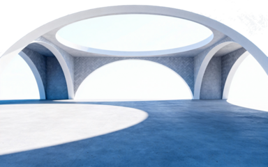 Minimalist Modern Architectural Arch Structure