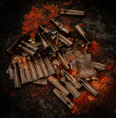 Feuerwerksabfall am Neujahrstag