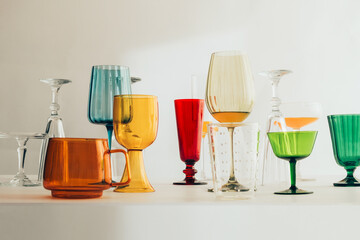 Colours and glassware 