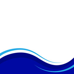 Obraz premium Business Footer With Line Decoration