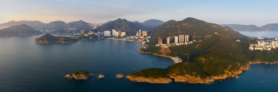 Repulse Bay Beaches Hong Kong Island at golden hour