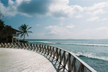 Oceanfront Boardwalk Curve,
