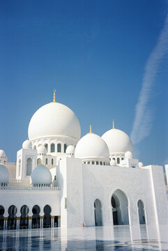 White Domes and Minaret, Abu Dhabi
