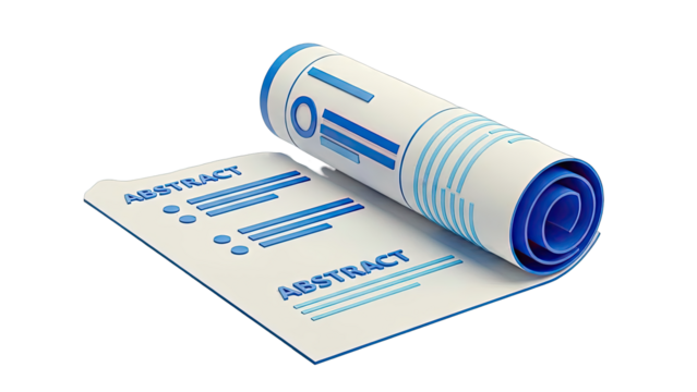 Abstract Document Rolled and Unrolled - Powered by Adobe