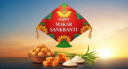 Makar Sankranti Festival: Kite, Sweets, Jaggery, Sugarcane Celebration