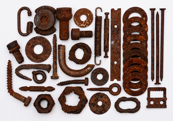Rostige Bauteile
