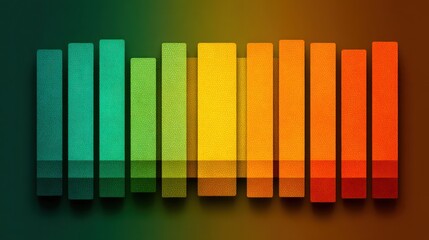 Obraz premium Colorful Bar Chart Representing Growth and Data Visualization.