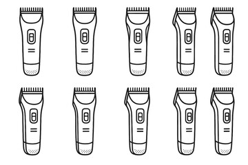 Mesh trimmer icon ridge pads minimal shading arc vector cordless boundary patch