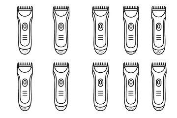 Pads slab vector set stripe minimal surface shading rod grip slot icon