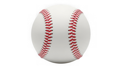 Classic baseball isolated on transparent background