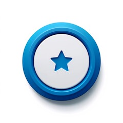 Digital start button in vector style, representing activation point in software or tech systems