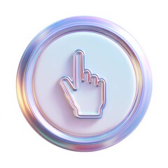 Digital start button in vector style, representing activation point in software or tech systems