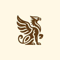 Obraz premium Ancient Griffin Logo