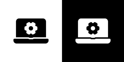 パソコン設定・調整のアイコン（ベクター）