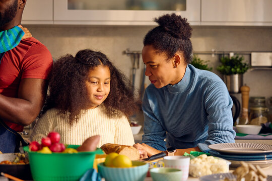 Family time in the kitchen