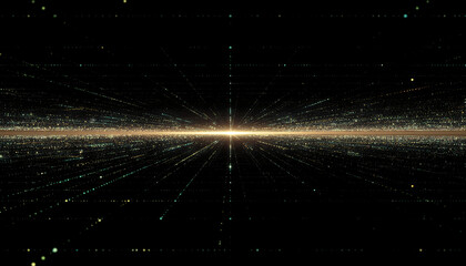 Bright Light Emitting From Center.
