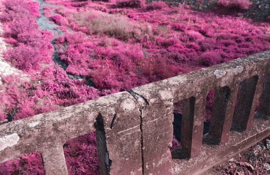 Old Cement Bridge in Infrared