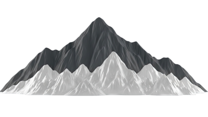 Stylized Mountain Range