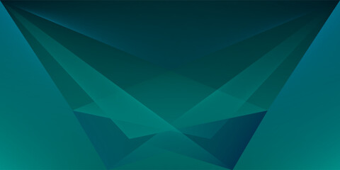 Green turquoise and Blue background vector overlap layer on dark space for background design. vector illustration