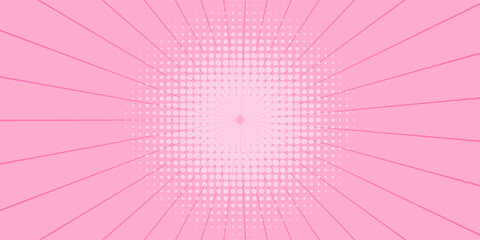 Pink gradient sunburst background illustration
