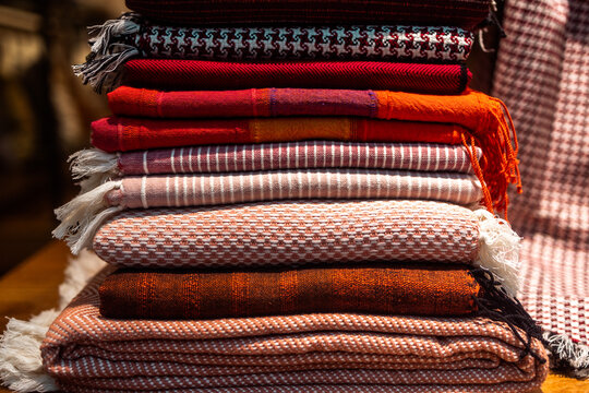Stack of Woven Textiles