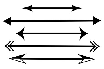 Dual semi circle Arrow. Double headed curved arrow symbol. Semicircular curved. Replaceable design. two side arrow icons 