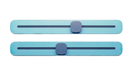 Two Blue Slider Controls
