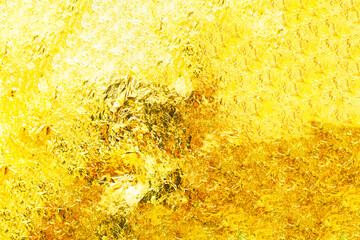 Texture of the gold leaf, Gold background, Picture from Buddha image Back