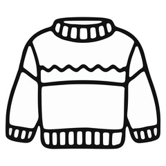 vector illustration of a sweater