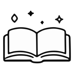 open book vector illustration