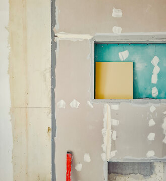 Renovation work in progress at a home interior