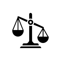 Scales Icon &ndash; Balance, Justice and Measurement Symbol