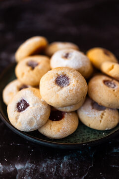 Fresh Baked Jam Thumbprint Cookies
