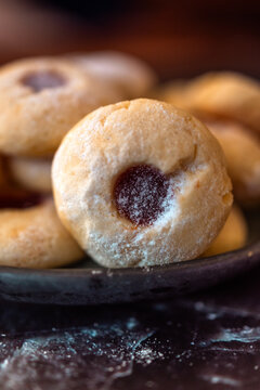 Fresh Baked Jam Thumbprint Cookies
