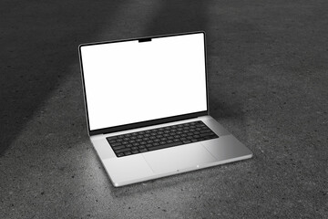 Realistic Laptop Blank 