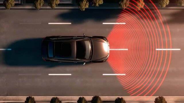 Driver assistance sensors in an autonomous vehicle, innovation, and the future of smart transportation.