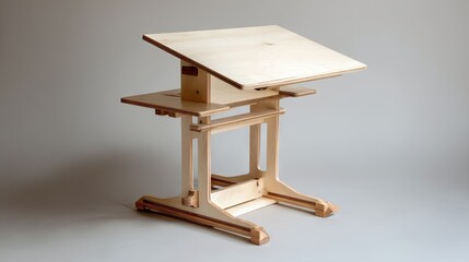 Modern Adjustable Wooden Desk for Home Office with Sleek Design and Functional Features for Ergonomic Comfort and Productivity