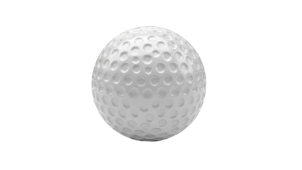 White Golf Ball with Dimples