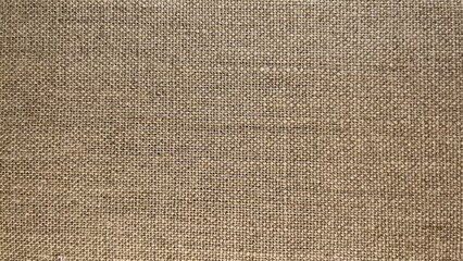 Fabric Texture Rough Closeup Brown. Textile Background Flat Natural Beige