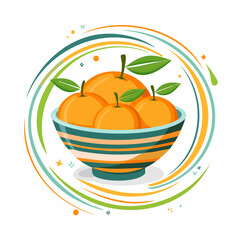 Oranges in bowl fresh fruit healthy snack nyepi day.