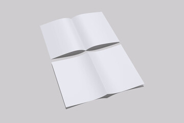 Realistic Brochure Mockup Blank