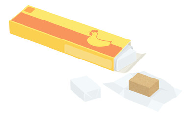 固形コンソメの箱と中身