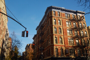 Brick Apartments on a Sunny Morning in Manhattan