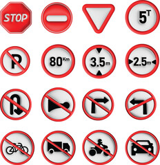 Basic traffic signals, traffic sign 3d,international traffic sign ,traffic signals 3d illustration transparent 