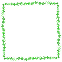 Frame Square Leaves Creeping Element