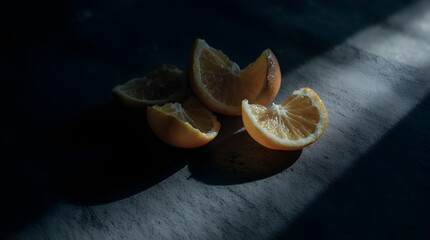 Moody Citrus Still Life — Oranges in Low Key Lighting
