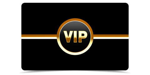 VIP gold card. Luxury texture template design. Vip ticket on black background for invitation, club, award, casino, certificate. Golden exclusive premium card.