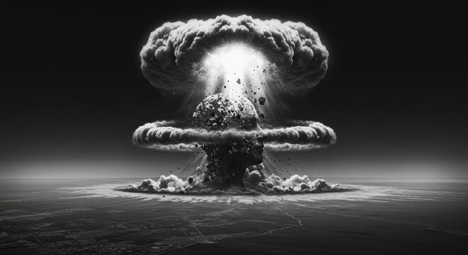 Cinematic High-Impact Explosion with Intense Shockwave Debris and Smoke Detonation