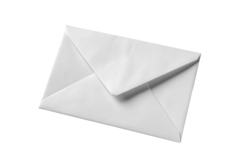 Empty White Envelope Lying Flat on Dark Background with Flap Open paper stationery